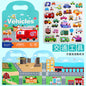 Reusable Bubble Sticker Book for Kids - Multi-Themed Educational Learning Activities, Washable & Safe Toddler Stickers