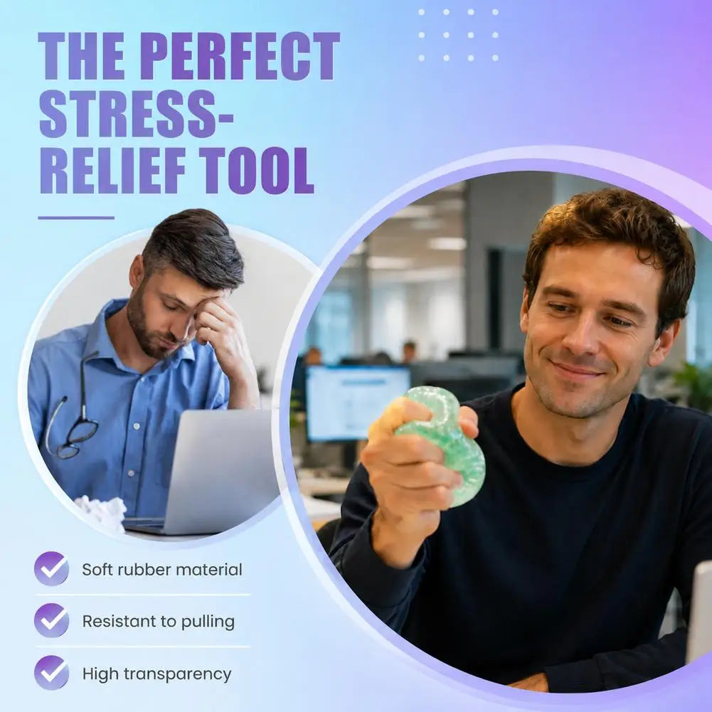 DIY Clear Stress Balls Making Kit Sensory Balls DIY Craft Set with Tool for Adults Office Anxiety Handmade Fidget Toys