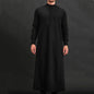 Motorcycle Brother Style, Muslim Men's Robe, Elegant Retro Embroidered Robe, Casual Loose Long Sleeve, Eid Al Fitr Men's Robe