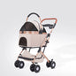 Pet Cart Dog Cat Teddy Baby Cart Outdoor Small Pet Cart Lightweight Foldable Outdoor Travel Stroller Carrier