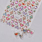 5D Pink White Black Bowknot Ribbon Pearl Sweet Bow Nail Sticker Adhesive Nail Art Decoration Parts Stickers Manicure Decals