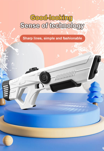 Electric Automatic Water Storage Gun Toys Portable Children Summer Beach Outdoor Fight Fantasy Spray Gun Toys Boy Kid Adult Game