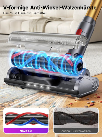 Tdyon Nova 70000PA 680W Cordless Vacuum Cleaner 75mins Long Runtime Removable Battery Self-Standing Wall Charging Vacuum Cleaner