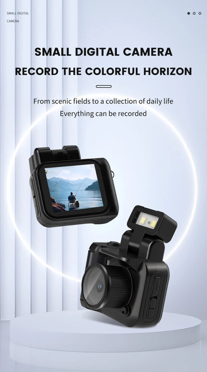Y4000 Mini Keychain Camera With Screen HD 1080P Portable Retro kids Cam Ultra Compact Pocket DV Video Recorder With Flash Lamp