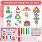 DIY Crystal Gel Painting Kit Craft Handmade Toy Children Graffiti Coloring Gift Fairy Tale & Animal Themes Educational Art Kits