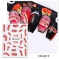 1sheet 5D Halloween Nail Stickers Pink/Green/Black Cartoon Pattern Nail Art Slider DIY For Sweet Cool Girl Cute Nail Decoration