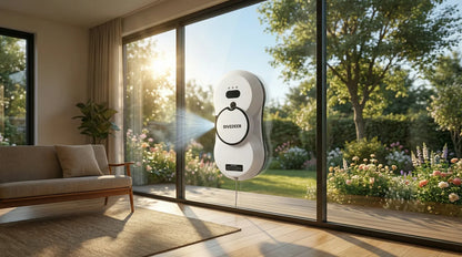 DIVEDEER Window cleaning robot 5600PA large suction electric spray window cleaning robot fall prevention remote cleaner