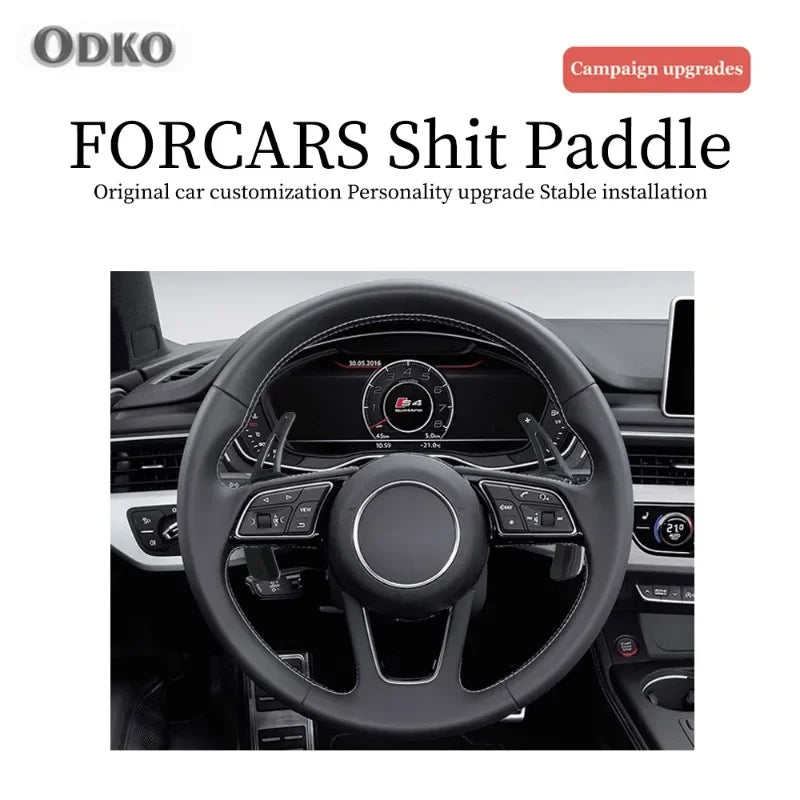 For Audi A3 A4L A5 A8 S3 S5 SQ5 Q7 R8 TT TTS Auto Steering Wheel Rear Shift Paddle Car Shift Equipment Semi Automatic Clutch Red