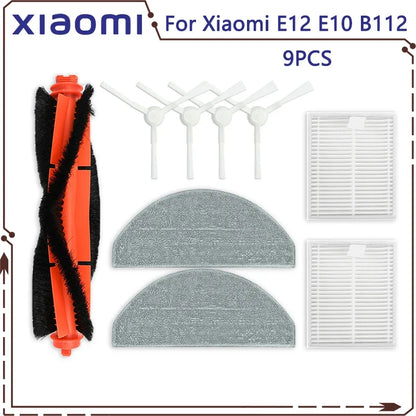 For Xiaomi Vacuum cleaner S20 E12 E10 B112 sweeping robot vacuum cleaner main brush side brush mop cloth HEPA filter spare parts