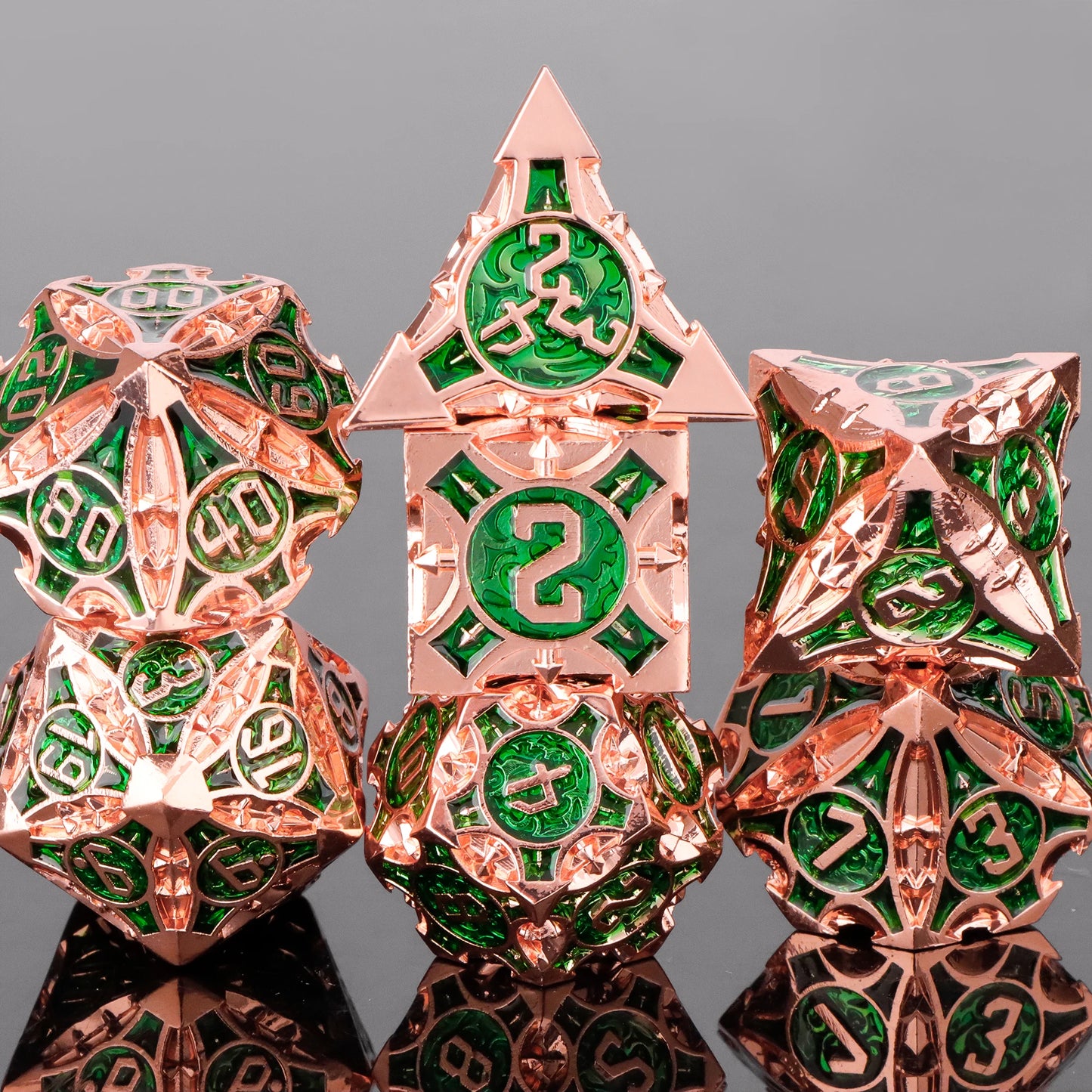 7pcs DND Metal Dice Set MTR Polyhedral Dice for Dungeons And Dragons Role Playing Games D&D Dice Set Dnd Gifts