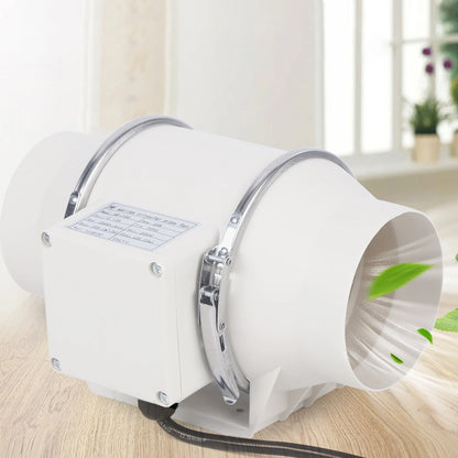 220V Exhaust Fan Silent Duct Ventilation Fan 2600RPM Duct Fan Pipe Extractor for Kitchen Bathroom Toilet (HF-100/HF-150/HF-200)