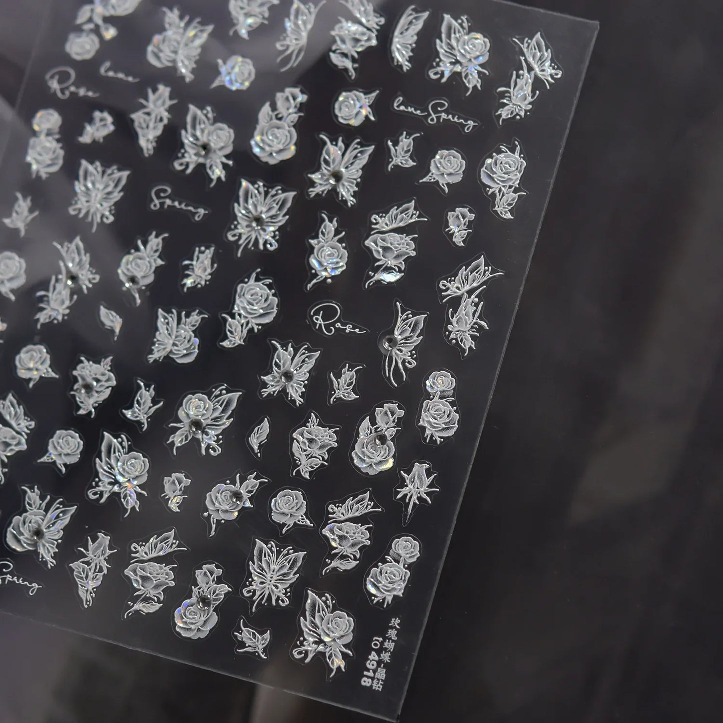 Cute Animal Face 5D Nail Art Stickers Cartoon Cat Bunny Dog Mouse Kawaii Expressions Simple Self Adhesive Manicure Decal DIY