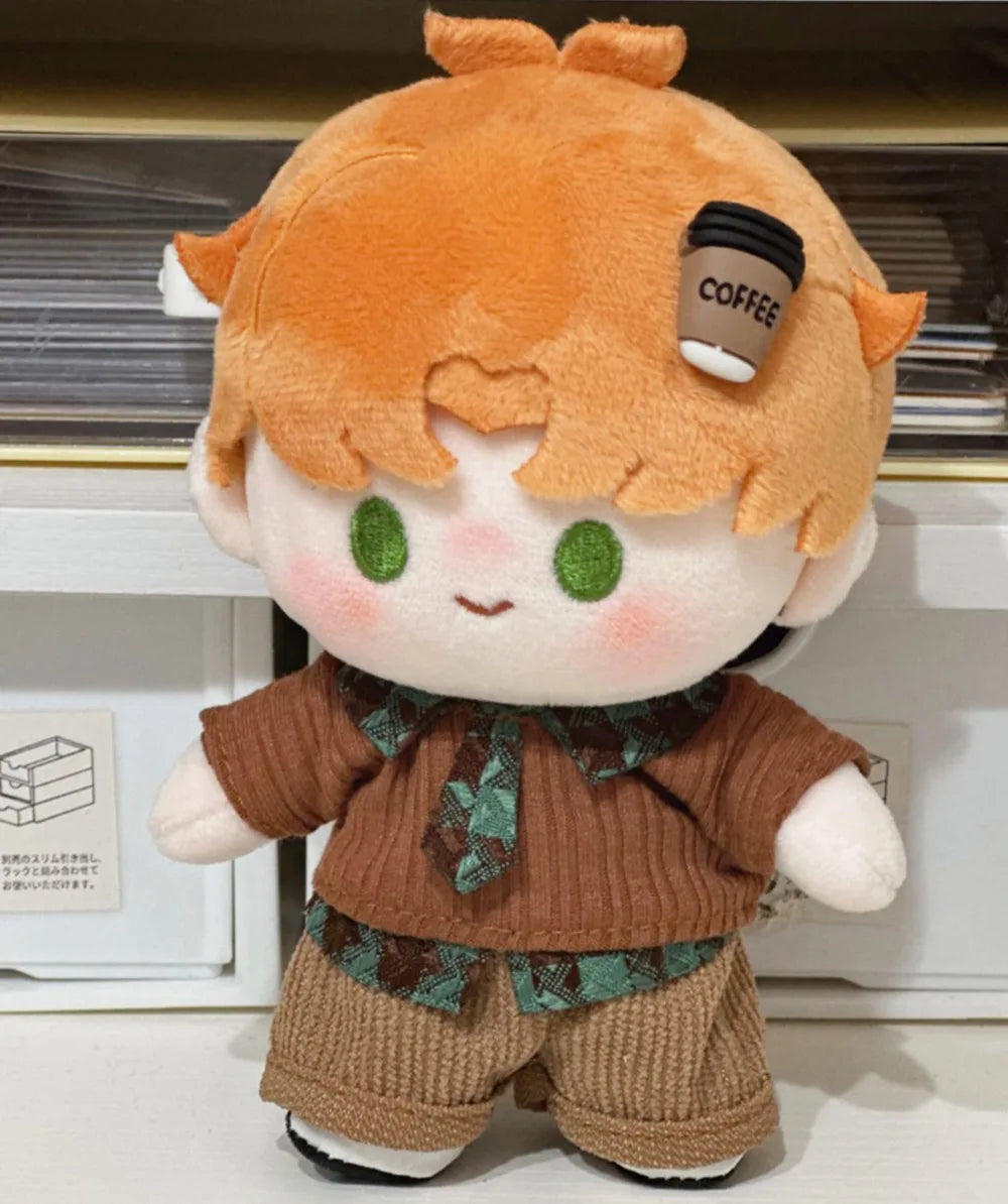 10cm Doll Clothes Blue Brown Changing Dress Game Doll Blouse Pants Suit Photo Prop Playing House Mini Shirt Necktie Pants Toy