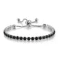 Adjustable Colorful Birthstone Tennis Bracelets for Women 4MM Crystal Bangle Female Hand Chain Trend Jewelry Accessories H133