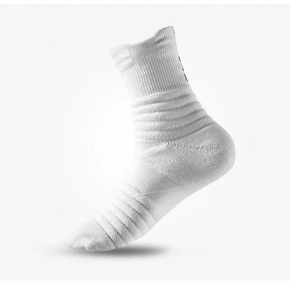 3 Pairs Men's Socks Compression Stockings Breathable Basketball Sports Cycling Moisture Wicking High Elastic Tube