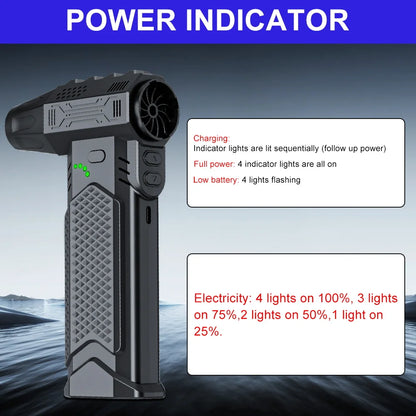 Blower Car Vacuum Cleaner Turbo Fan Violent Jet Fan Cleaning Blowing Tools Auto Dust Collector Portable Air Duster Hair Dryer