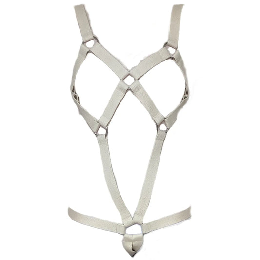 BDSM Full Body Harness Bra Breast Restraint Chest Men For Women Cotton Bondage Lingerie Female