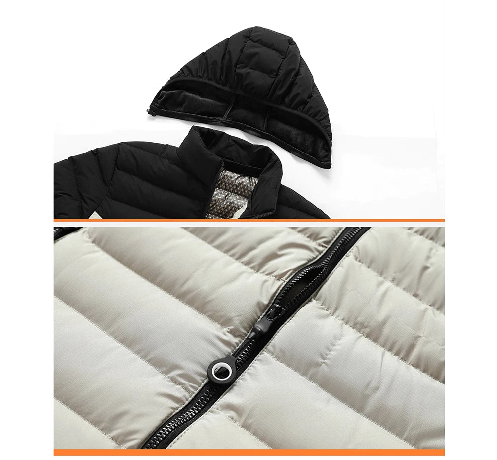 Winter Men's Bomber Padded Jacket Casual Men Cotton Thicken Warm Hooded Parkas Coats Male Thermal Windbreaker Jackets Clothing