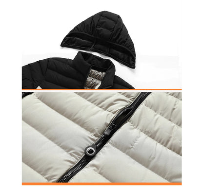 Winter Men's Bomber Padded Jacket Casual Men Cotton Thicken Warm Hooded Parkas Coats Male Thermal Windbreaker Jackets Clothing