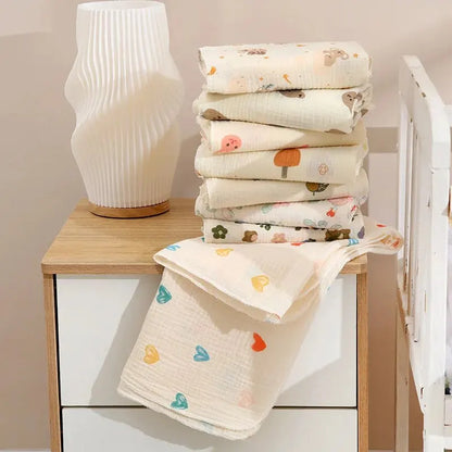 Baby Receive Blanket for Newborn Cotton Muslin Swaddle Blanket Bedding Infant Bath Towel Baby Items Mother Kids