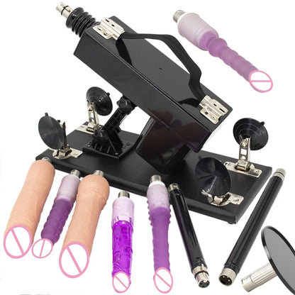 FREDORCH Upgraded Sex Machine for Women with Dildos Automatic Masturbation Machine Pump Gun Love Machine Couple Sex Toys