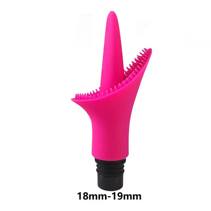 Massage Gun Replacement Head, Lotus Shape, Tongue Shape, Silicone Massager, Fascia Gun Replacement Parts, Silicone Massage Head