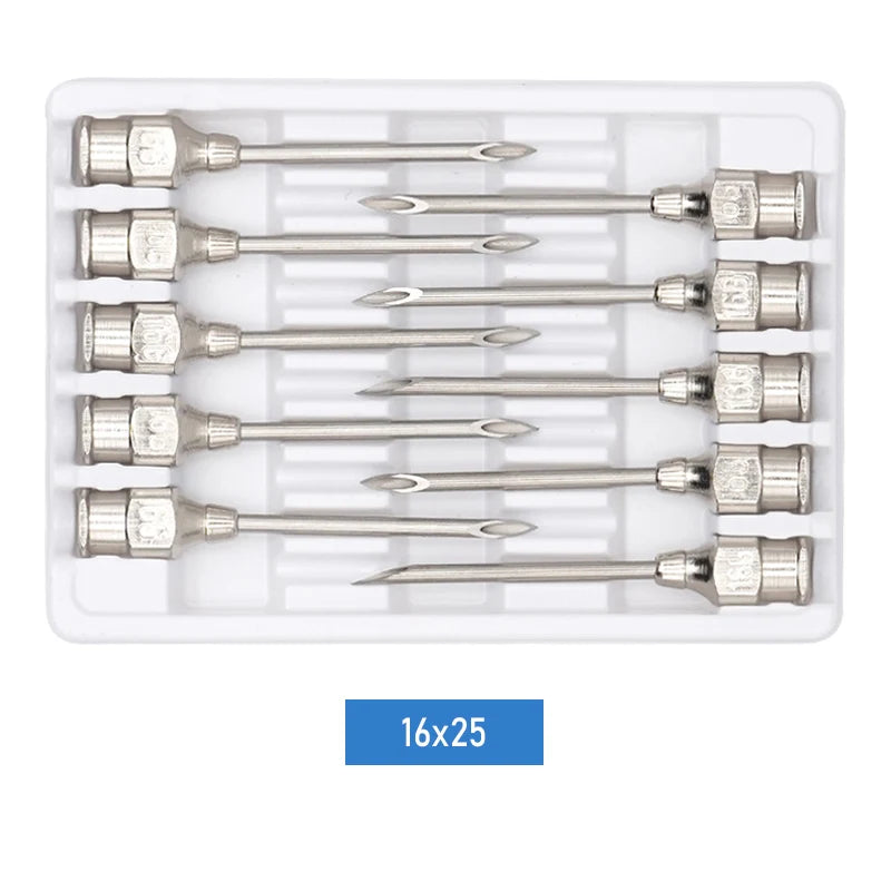 1-10Ml Automatic Veterinary Continuous Syringe / 10Pcs Needles Adjustable Animal Vaccine Injection Livestock Pig Cattle Sheep