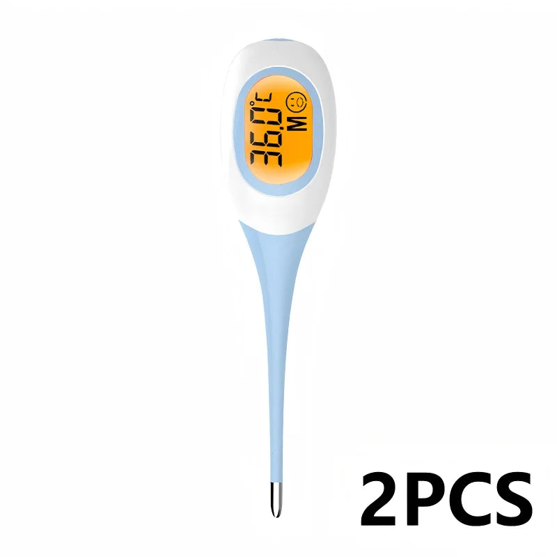 JUSTLANG Dog&Cat Thermometer Pet Fever Detection Large Digital Display Flexible Soft Tip Waterproof Veterinary Supply Animals