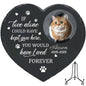 Personalized Pet Memorial Stone,Custom Cat Grave Marke Plaque With Photo&Name,Garden Slate Tombstone Pet Loss Remembrance Gift