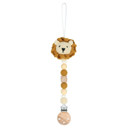Baby Pacifier Clip Crochet Koalas Handbell Rattle Doll Teether Pacifier Chain Clips Set Dummy Chain Cartoon Teething Toy