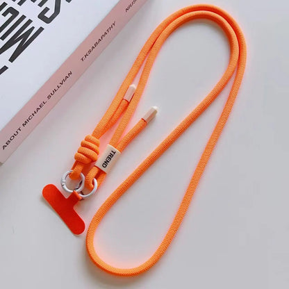 Adjustable Fashion Anti Loss Phone Lanyard 120CM Crossbody Neck Cord Wrist Strap for iPhone 17 Pro Max Case Chain Two Ring Rope
