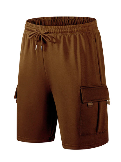 Summer Men's Sport Shorts Male Breathable Loose Multi-pockets Cargo Shorts Outdoor Jogging Fitness Casual Drawstring Mens Shorts