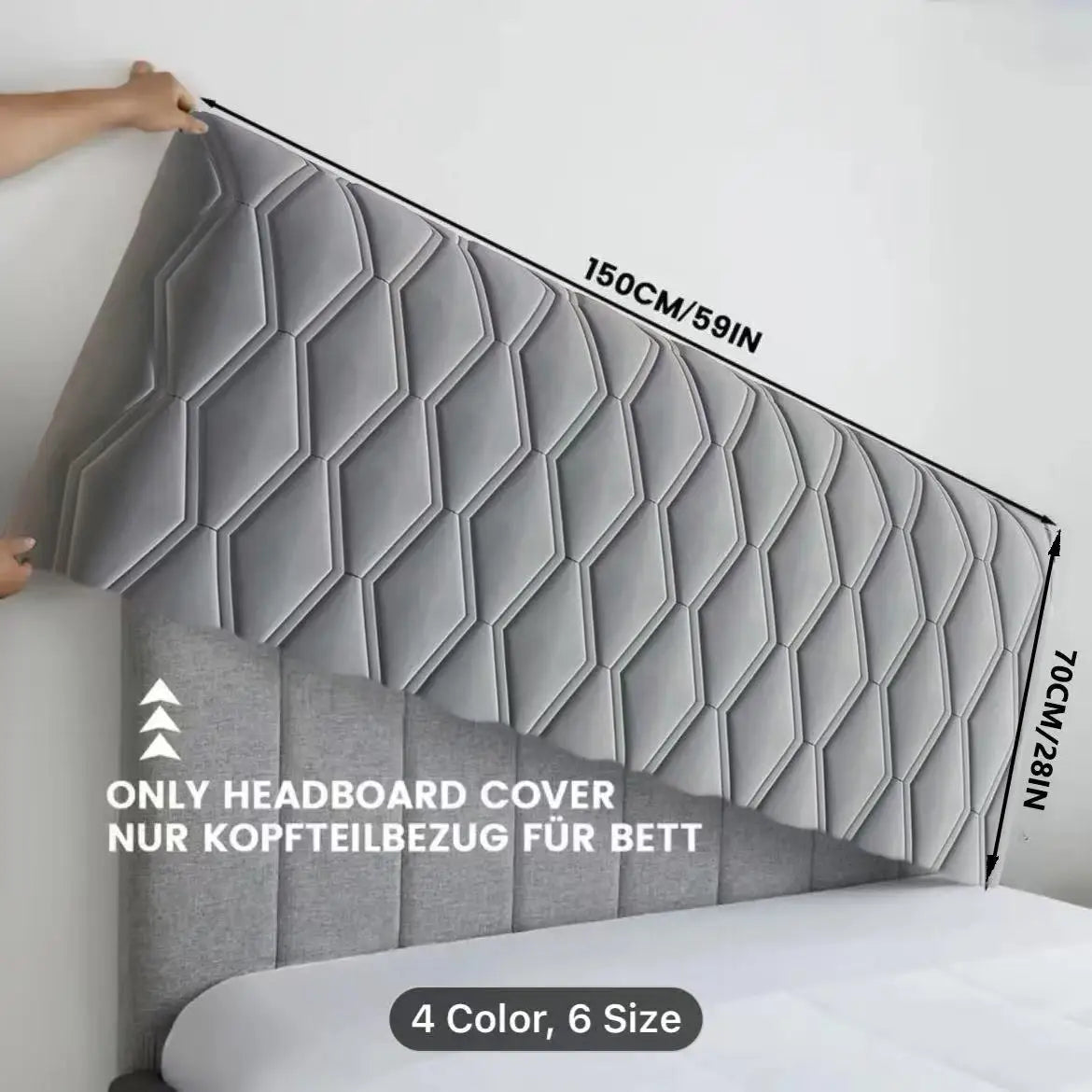 Bedhead Cover Thickened Soft-package Bedspreads Backrest Anti-collision Universal Headboard Protective Cover Cool-feeling