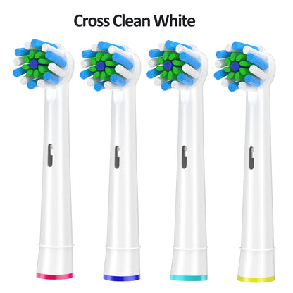 Replacement Toothbrush Heads Compatible with Oral-B ,4-12 Pcs Electric Brush Heads for Oral B Replacement Heads Pro500/1000