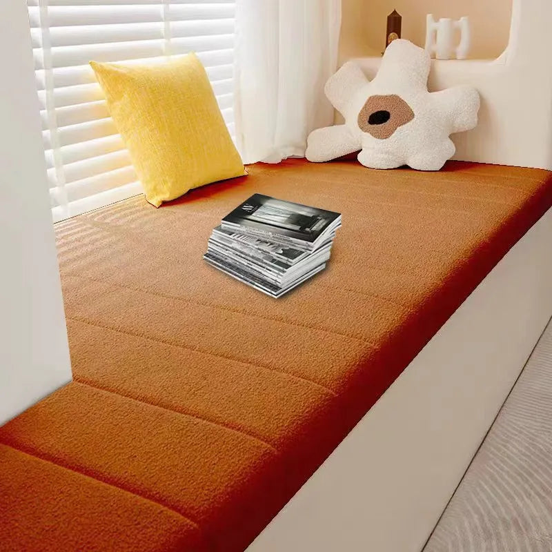 Customized Teddy Sponge Windowsill Cushion 4.5/6.5/9.5 Cm High-Density Sponge Cushion Waterproof Non-Slip Cushion Sofa Cushions