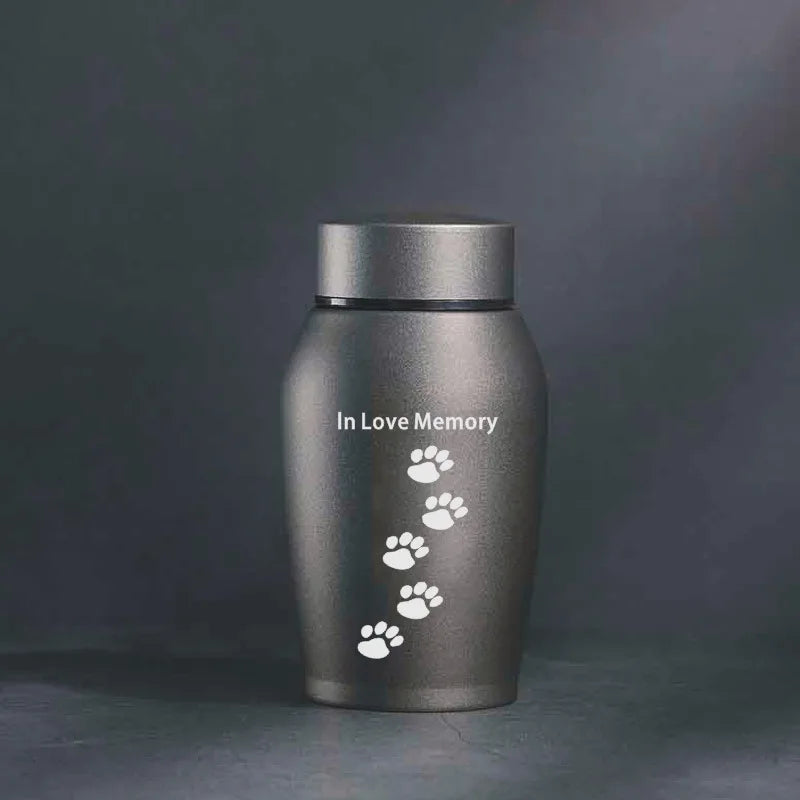 2025 Stainless Steel Dog Ashes Urn Dog Cat Bird Mouse Cremation Ashes Urn Pet Souvenir Jar Sealed Funeral for Dogs Supplies