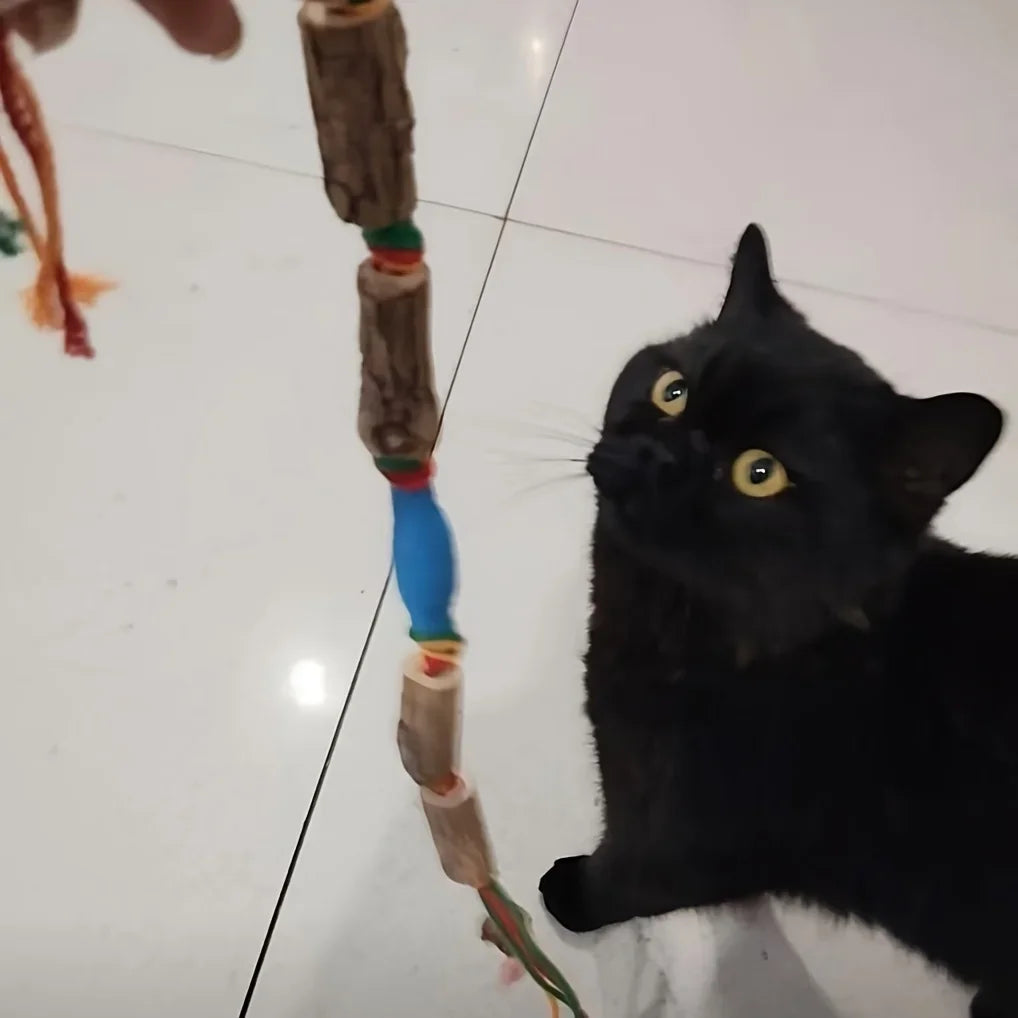 2pcsToy That Attracts Cats To Play - A Natural Cat Toy Made of Rope, Used for Chewing and Dental Care
