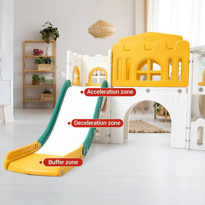 Children's Slide Outdoor Indoor Domestic Baby Sports 8 in 1 Slide Playset Family Multifunction Amusement Park Toys