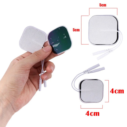 5x5cm 4x4cm Muscle Stimulator Electrode Pads Non-woven Fabric Self Adhesive Replacement Pads for Tens Digital massage Machine