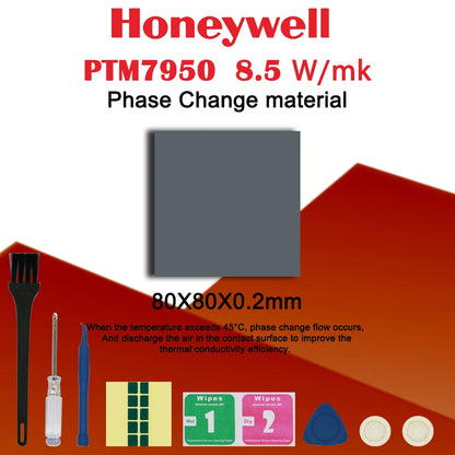 Honeywell PTM7950 Phase Change Pad 8.5W/mk Thermal Grease Material CPU/GPU Cooling Thermal Conductive Paste Silicone Grease Pad