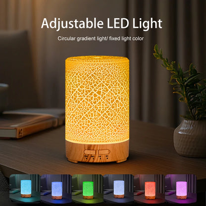 Essential Oil Aroma Diffuser Fragrance Cool Mist Difusor USB Powered Ultrasonic Air Humidifier with 7 Color LED Lights