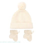U13F Cosy Hand Crochet Baby Booties and Knitted Hat Set for Newborns Soft and Warm Knitting Socks Bonnet for 0-6 Months