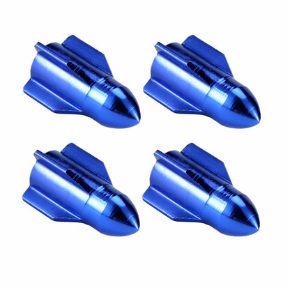 4pcs Car Tire Valve Cap Grenade Aluminum Tyre Valve Stem Cover Air Dust Cap Tire Valve Truck Bike Wheel Rim Valve Stem Cap