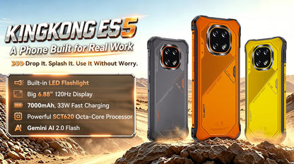 [Ship From Poland] Cubot KingKong Mini 4 Mini Rugged Smartphone 4.7-Inch 90Hz Display 4700mAh 6GB+128GB NFC 48MP Android 15