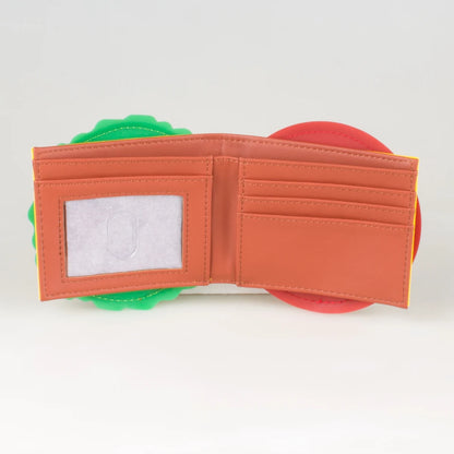 High-Quality 3D Burger Foldable Wallet Fashion Individual Card Holder ID Seat Stylish Compact Money Clip