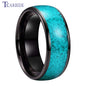 4MM 6MM 8MM Multicolor Turquoise Ring Men Women Beautiful Tungsten Engagement Wedding Band Domed Polished Finish Comfort Fit
