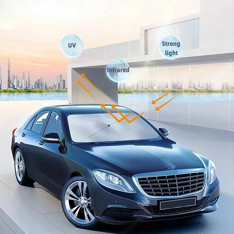 Car Front Windshield Sunshade Umbrella Summer Sun Protection Sunshade Blocking Car Interior Cooling Supplies