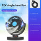 Car Fan 360° Adjustable 2 Head Air Fan Automotive Electric Fan USB/12V/24V 2 Speeds Car Silent Fan For Home Desk