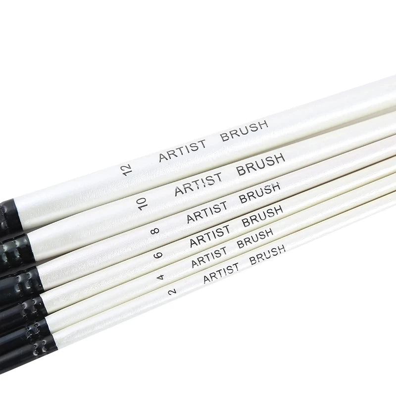 BOMEIJIA Paint Brushes Set Round Flat Angle Filbert Arylic Watercolor Oil Gouache Brush