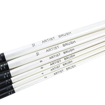 BOMEIJIA Paint Brushes Set Round Flat Angle Filbert Arylic Watercolor Oil Gouache Brush